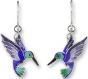 Zarah Co Jewelry 323001 Violet Bellied Hummingbird Earring