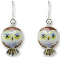 Zarah Co Jewelry 324601 Pygmy Owl Earrings