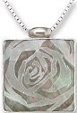 Zarah Co Jewelry 3308S7 Rose Art Necklace