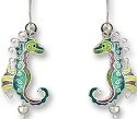 Zarah Co Jewelry 333201 Pearly Seahorse Earrings