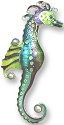 Zarah Co Jewelry 333202 Pearly Seahorse Pin Brooch