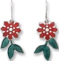 Zarah Co Jewelry 333901 Minimalist Flower Pierced Earrings