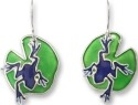 Zarah Co Jewelry 334001 Frog Silhouette Pierced Earrings