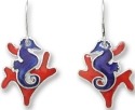 Zarah Co Jewelry 334301 Seahorse Silhouette Pierced Earrings
