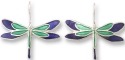 Zarah Co Jewelry 334501 Dragonfly Silhouette Pierced Earrings
