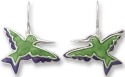 Zarah Co Jewelry 334701 Hummingbird Silhouette Pierced Earrings