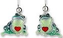 Zarah Co Jewelry 573391 Love Frog Earrings