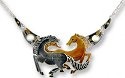 Zarah Co Jewelry 579377 Moonstone and Horses Necklace