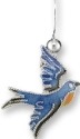 Zarah Co Jewelry 691101P Flying Bluebird Pendant
