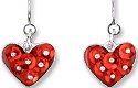 Zarah Co Jewelry 704091 Sequin Heart Earrings