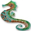 Zarah Co Jewelry 706002 Crystal Seahorse Pin Brooch