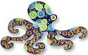 Zarah Co Jewelry 706102 Crystal Octopus Pin Brooch