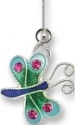 Zarah Co Jewelry 708101P Li'l Crystal Dragonfly Pendant
