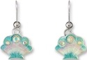 Zarah Co Jewelry 708401 Crystal Scallop Earrings