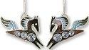 Zarah Co Jewelry 709401 Crystal Horse Earrings