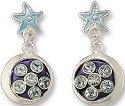 Zarah Co Jewelry 709701 Crystal Star and Moon Earrings