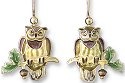 Zarah Co Jewelry 710401 Great Horned Owl Earrings