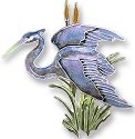 Zarah Co Jewelry 710702 Great Blue Heron Pin Brooch