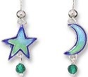 Zarah Co Jewelry 718701 Moon and Star Earrings