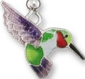Zarah Co Jewelry 790301P Hummingbird Pendant on Chain