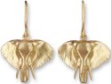 Zarah Co Jewelry 8901G1 Elephant Gold Earrings