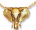 Zarah Co Jewelry 8901G7N Elephant Gold Necklace