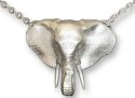 Zarah Co Jewelry 8901S7 Elephant Silver Necklace