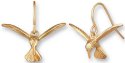 Zarah Co Jewelry 8906G1N Hummingbird Gold Earrings