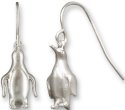 Zarah Co Jewelry 8907S1 Penguin Silver Earrings