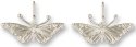 Zarah Co Jewelry 8908S1N Monarch Butterfly Silver Earrings