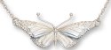 Zarah Co Jewelry 8908S7 Monarch Butterfly Silver Necklace