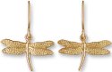 Zarah Co Jewelry 8909G1 Dragonfly Gold Earrings
