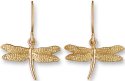 Zarah Co Jewelry 8909G1 Dragonfly Gold Earrings