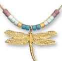 Zarah Co Jewelry 8909G7N Dragonfly Gold Necklace