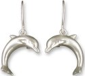 Zarah Co Jewelry 8911S1 Dolphin Silver Earrings