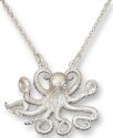 Zarah Co Jewelry 8912S7N Octopus Silver Necklace