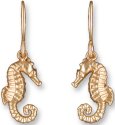 Zarah Co Jewelry 8913G1 Seahorse Gold Earrings