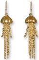 Zarah Co Jewelry 8914G1 Jellyfish Gold Earrings
